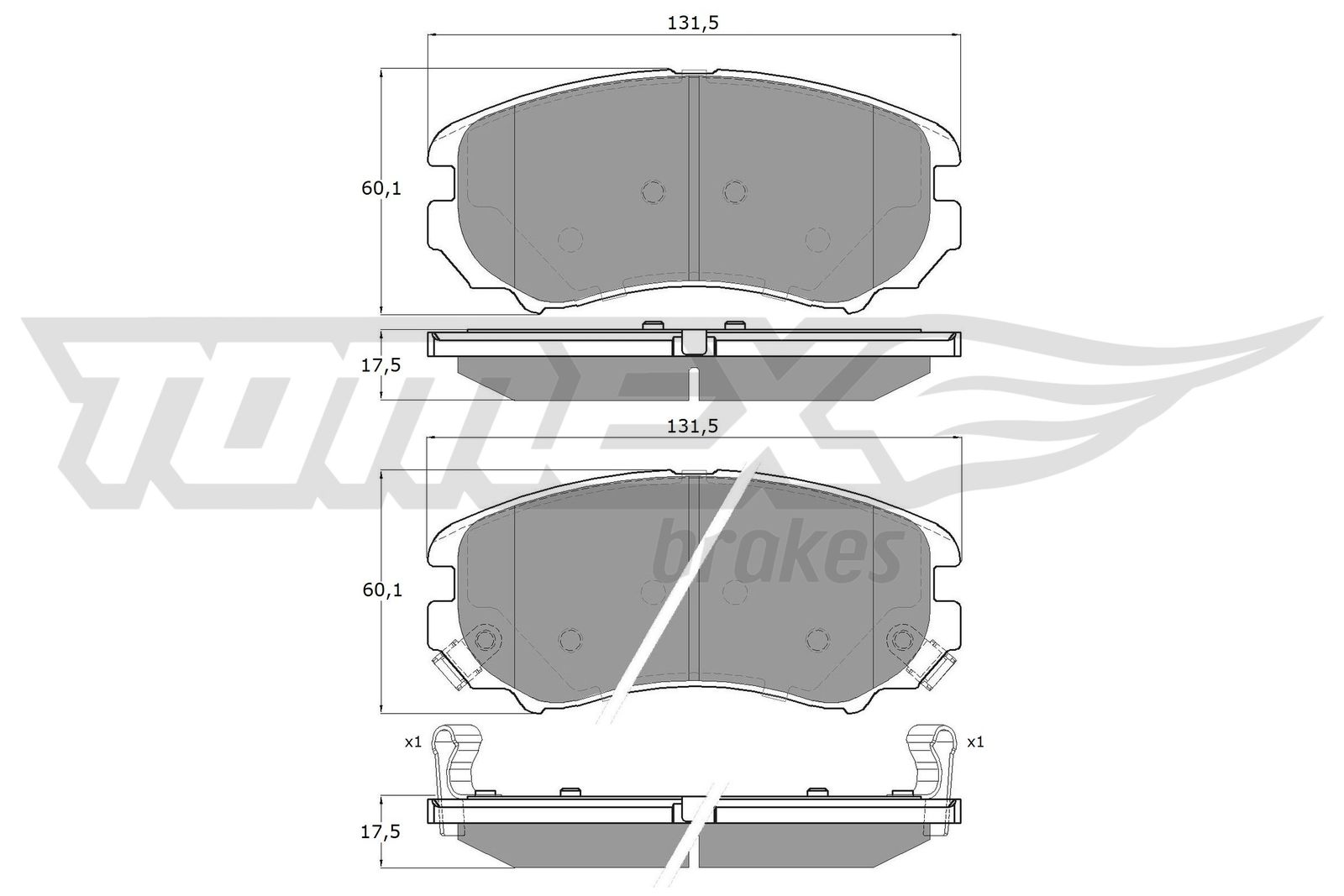 TOMEX Brakes TX 15-29 Sada...